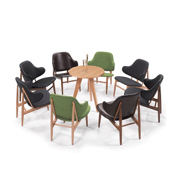 체어몰 CMH-휠라 원목 의자- 인테리어 디자인 목재 원목 가죽 페브릭 의자,휠라 원목 의자
